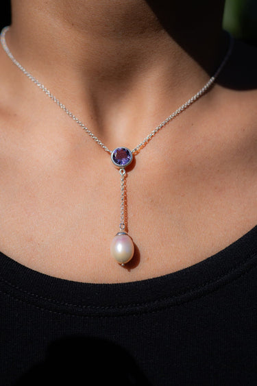 Amethyst and Pearl Necklace
